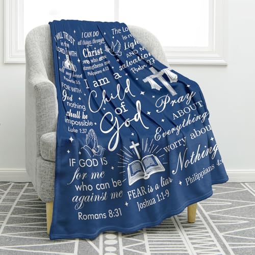 Jekeno Christian Spiritual Religious Faith Throw Blanket 50"x60"