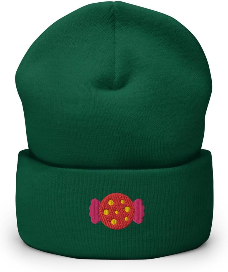 Hogue WS LLC Kawaii Wrapped Candy Hat (Embroidered Cuffed Beanie)