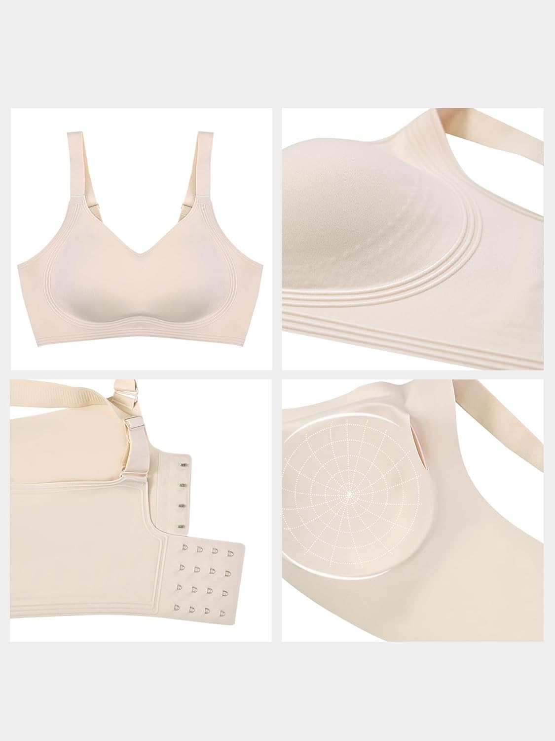 Women's Push Up Bra No Underwire Full Coverage Anti Sagging Sport Bras for Women Seamless Comfortable - Image 7