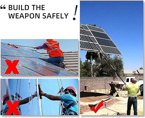 Limpiador de ventanas de 3,65 m que elimina la suciedad de cristales y paneles solares 3