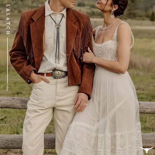 Image of Bolo Tie for Women Men, Western Bolo Tie Rodeo Cowgirl Cowboy Tie Bolo Ties Cowboy Accessories for Men Women
