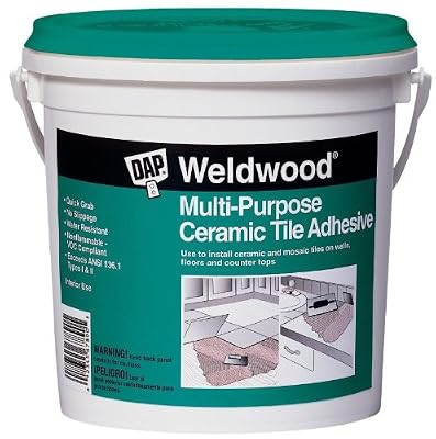 Dap 25190 Weldwood Multi-Purpose Ceramic Tile Adhesive - White Quart