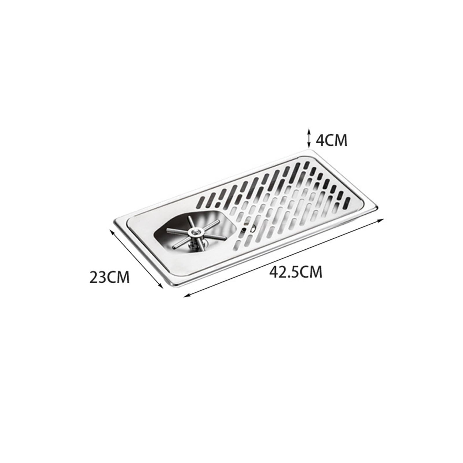 Bar Washer Lavabicchieri Lavatazze Risciacquabicchieri Risciacquatazze Incassato per Controbanco in Acciaio 304 con Getto Potente E Raccolta Acqua, M, Rondella Coppa Fc-117