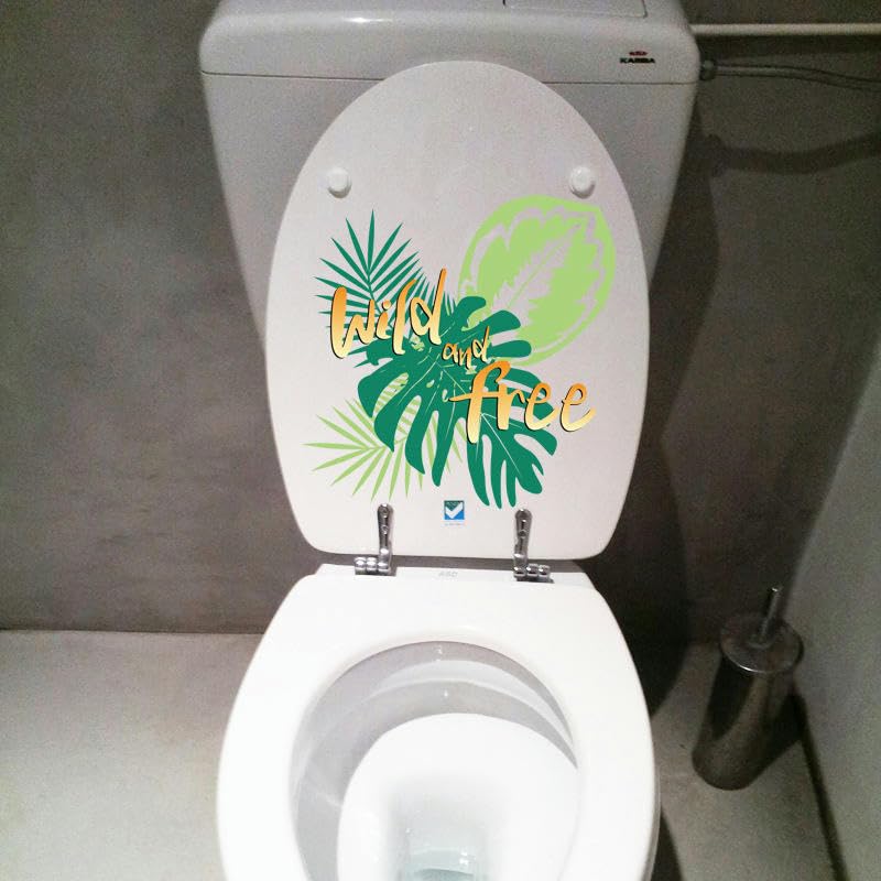 4er Set Toilettensitz Aufkleber Schildkröten Design - Lustige WC Aufkleber Für Badezimmer