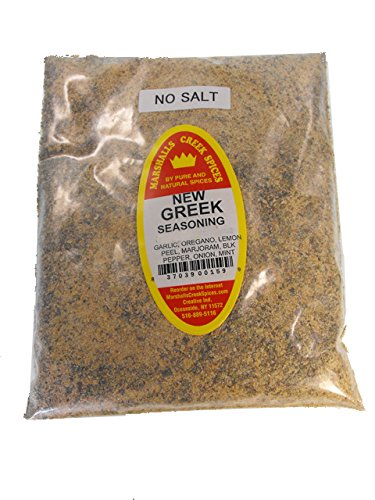 Marshalls Creek Kosher Spices (st11) Nuevo condimento griego, sin sal (con menta y cebolla), recarga 10 onzas.