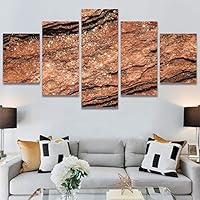 SIGNWIN 5 Panel Canvas Wall Art Organic Arrangement Modern Artwork for Home Decorations Ready to Hang - 60