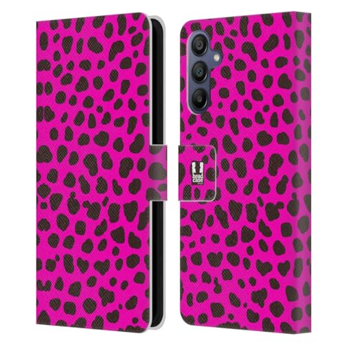 Funda Samsung Galaxy A15 tipo libro protectora carcasa cuero estampada móvil 1