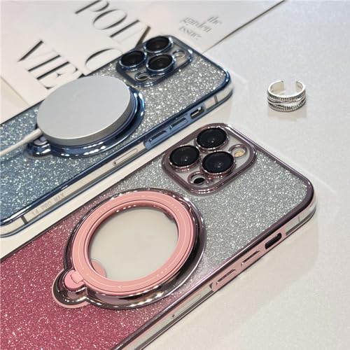 Coque iPhone 14 Pro Max transparente noire avec support magnétique - 5