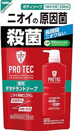 PRO TEC(プロテク) デオドラントソープ つめかえ用330ml×1個(医薬部外品)