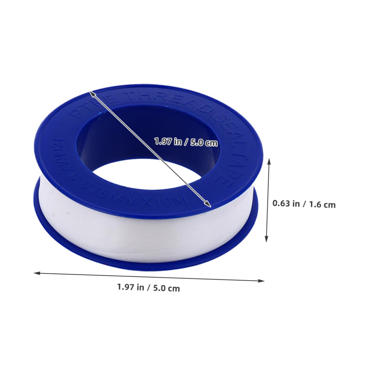 Cabilock 12 Rolls PTFE Plumbers Tape for Leaks Water Tape Sealant for Faucet Shower Head Pipe Sealing