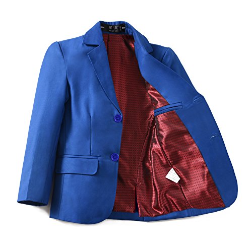 Yuanlu Kids Boys' Suts Set With Blazer Vest And Pants For Wedding Royal Blue Size 10 #TOP3