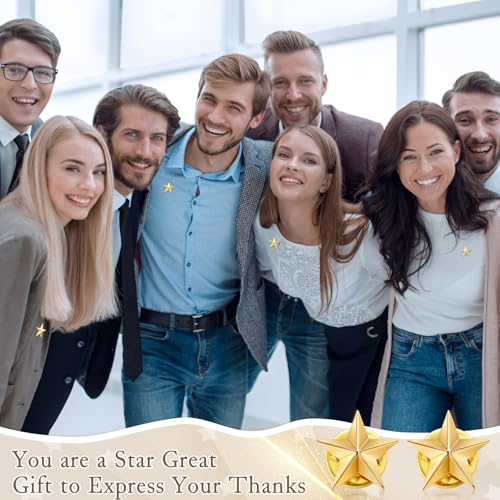 Image of Unittype 200 Pcs Star Badge Lapel Pin Veterans Day Star Pins Award Pins for Labor Day 4th of July Independence Day Celebration Memorial Day