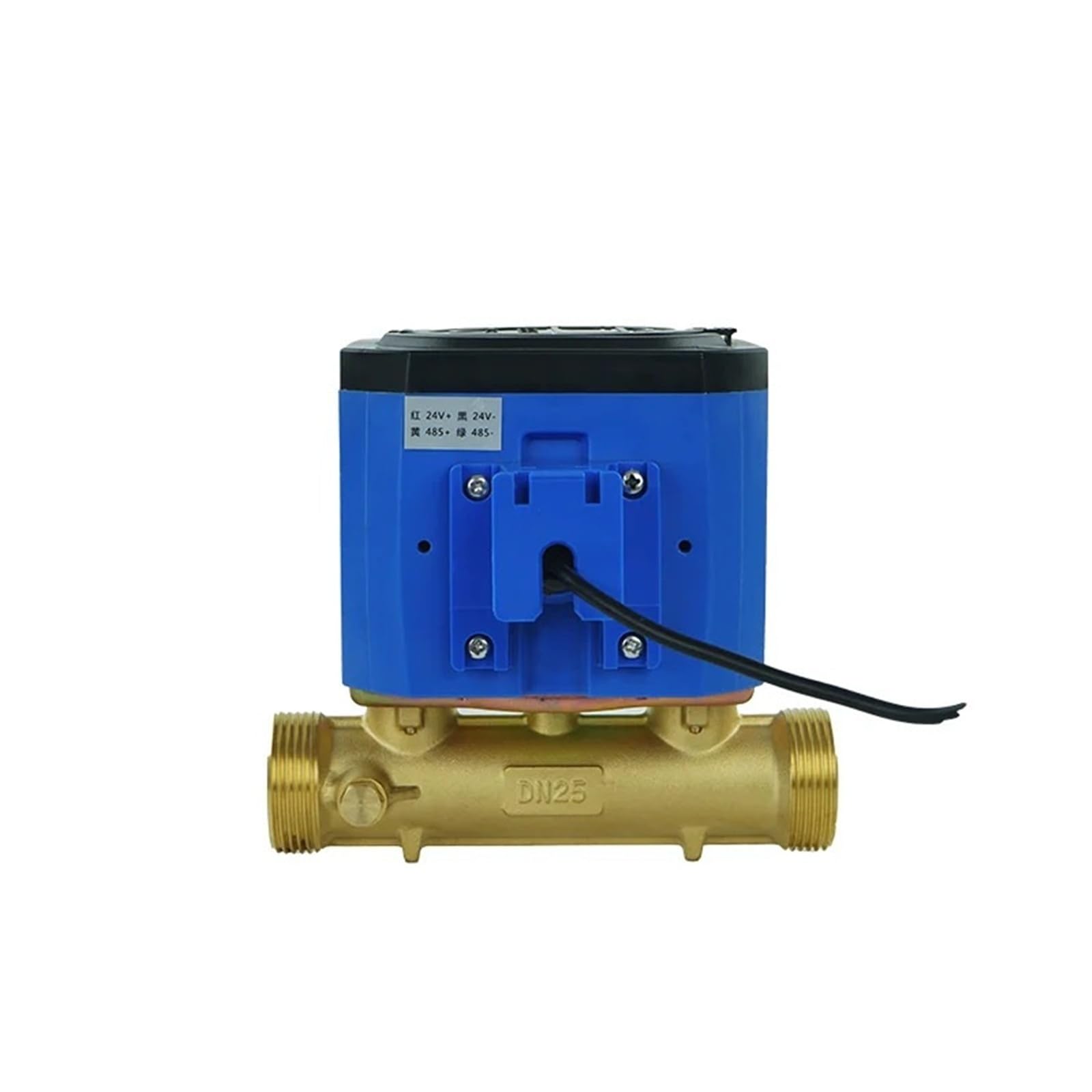 Caudalímetro ultrasónico for líquidos con conexión roscada DN25, medidor digital de caudal de agua, resistente al agua IP68.