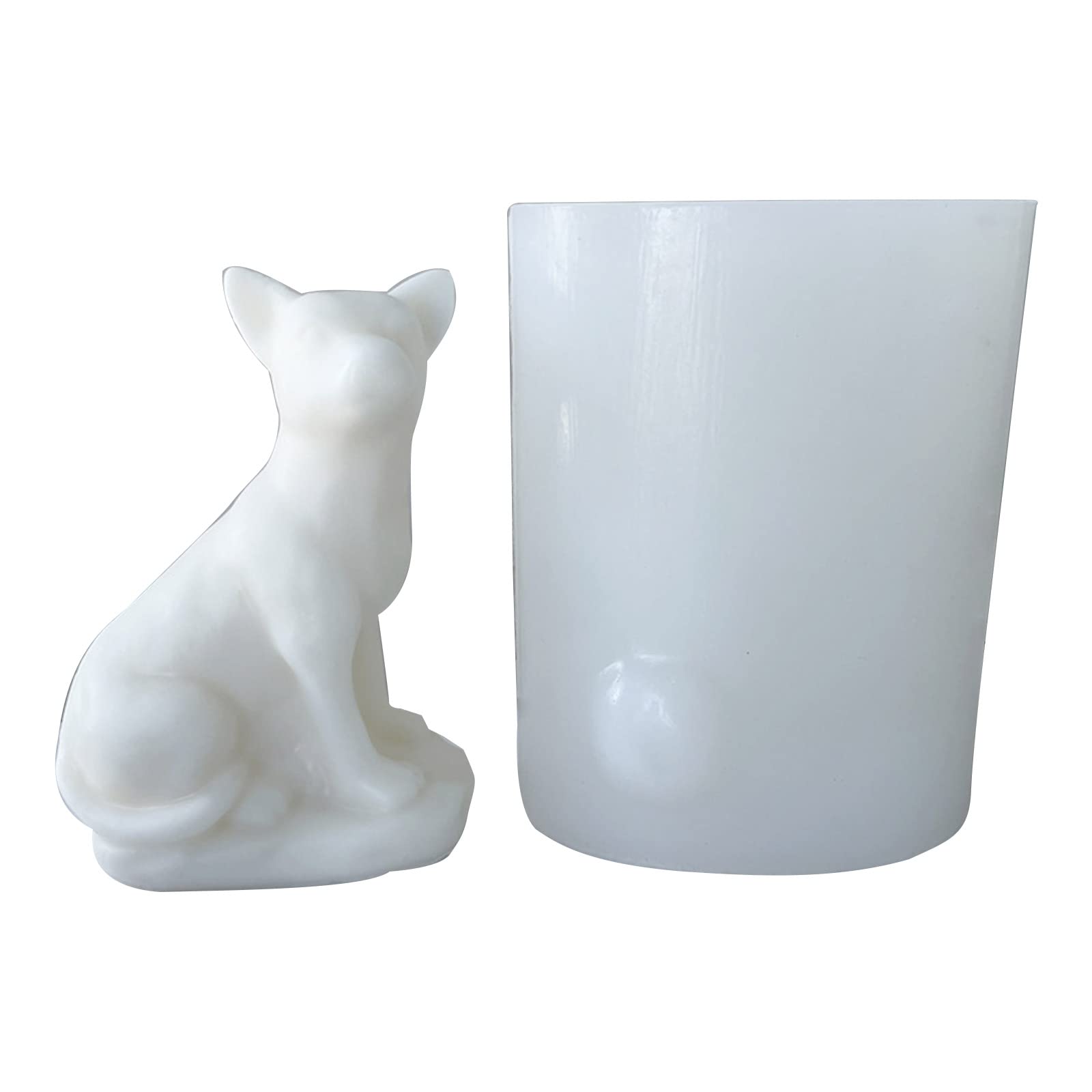 Moule en silicone 3D pour bougies en forme de petit chien - Fournitures de fabrication de savon