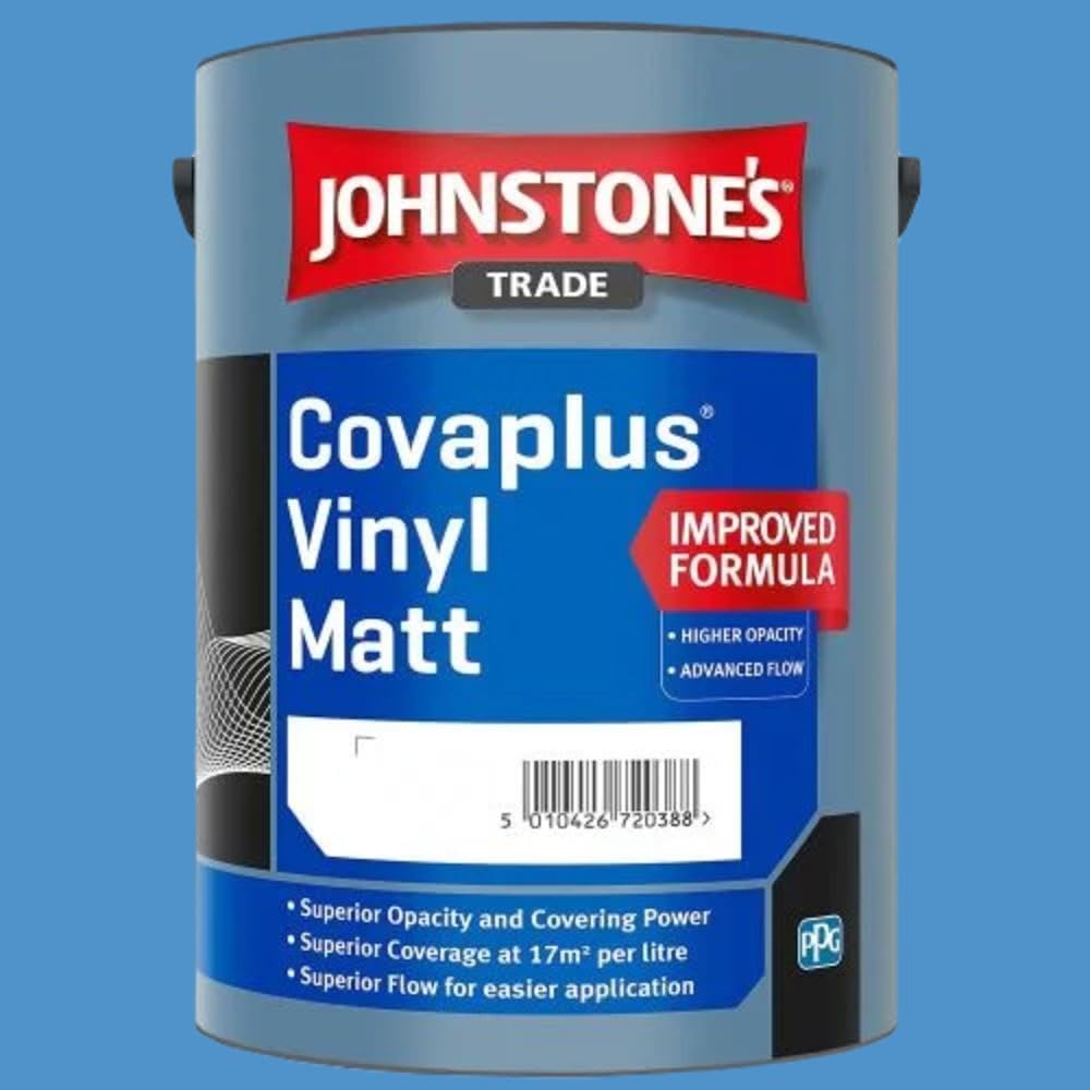Paint Stop Mixed Colour Johnstones Covaplus Matt Blue Star 5L
