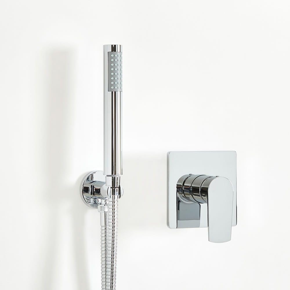 Milano Arcadia Manual Mixer Valve Hand Shower Handset - Chrome