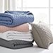 homthreads by Levtex Home - Rowan Quilt Set - King Quilt and Two King Shams - Diamond Quilted - Grey Crinkle - Reversible - Polyester