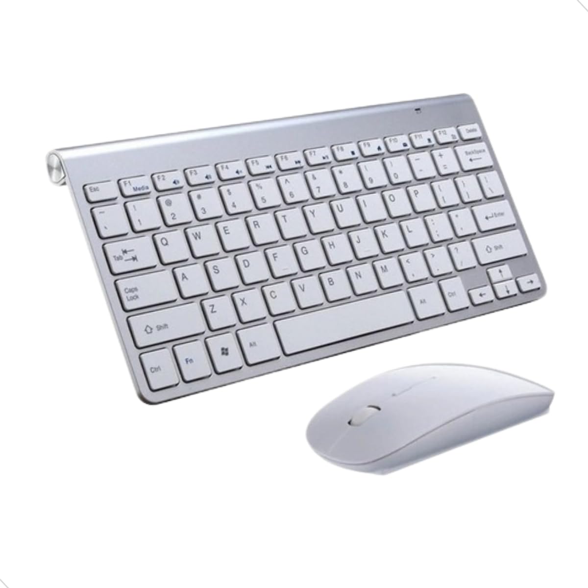 Kit Teclado + Mouse Sem Fio 2.4ghz Weibo 8066 Compacto Mundo Compras