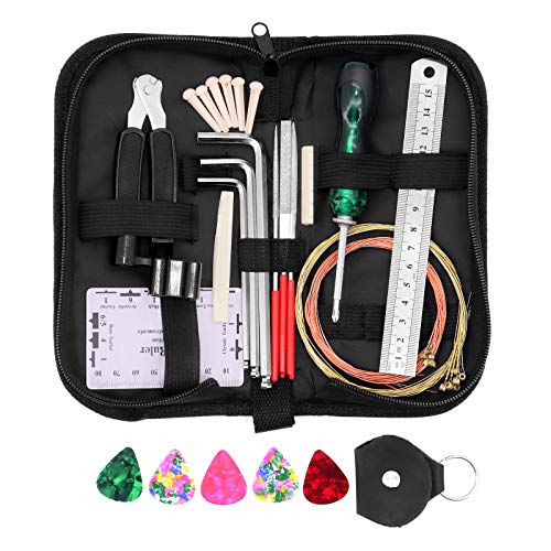 Yuhtech Kit d’outils pour Réparation, 37 Pcs Entretien Guitare Trousse Outils d’entretien de Guitare pour Toutes… - Les Beatles, Paul McCartney, John Lennon, RIngo Starr, George Harrison Yuhtech Kit d'outils pour Réparation, 37 Pcs Entretien Guitare Trousse Outils d'entretien de Guitare pour Toutes…