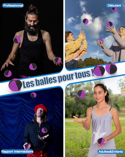 Boules de jonglerie solides pour apprendre sans abîmer son matériel