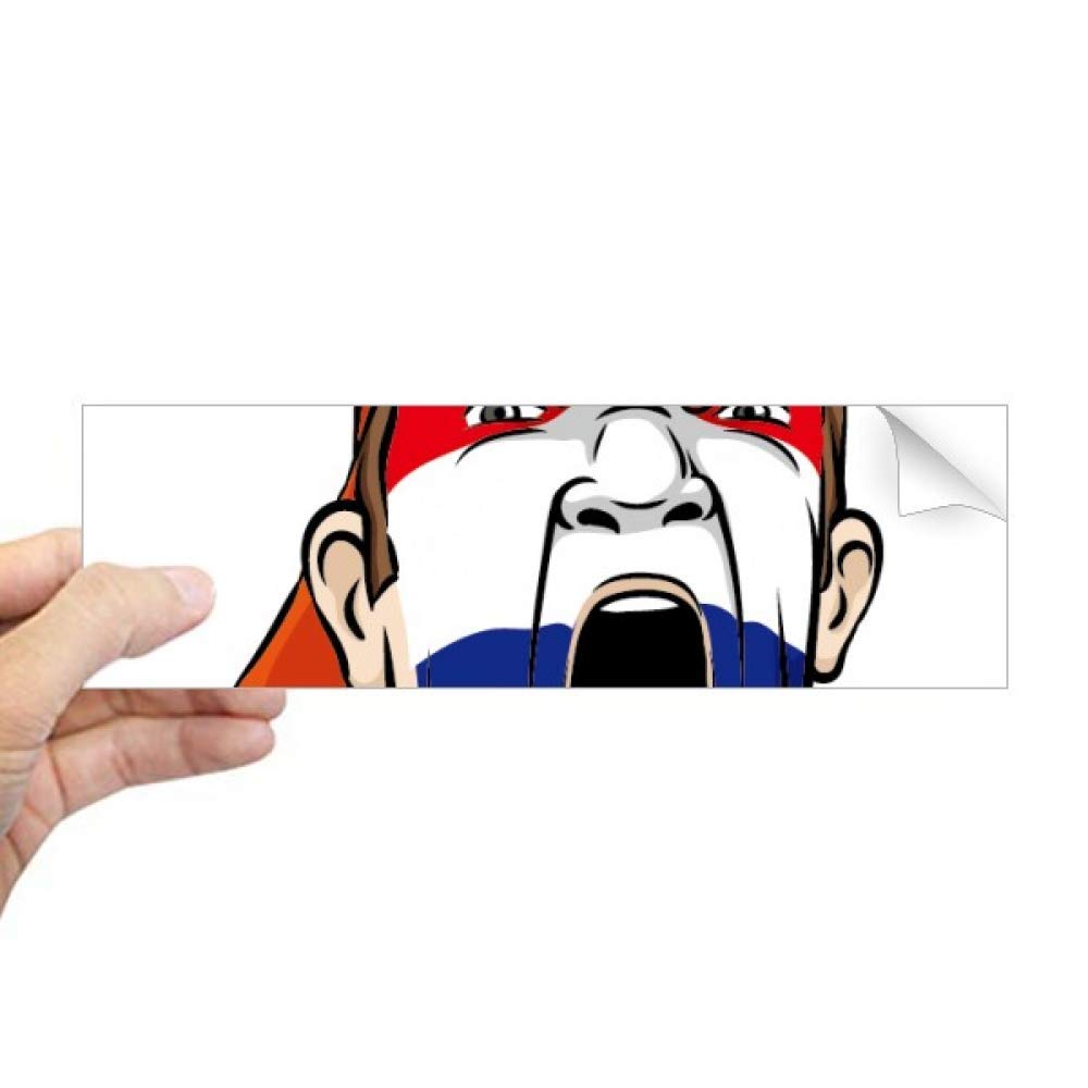 Sticker rectangulaire Pays-Bas pour fenêtre de salon et bureau