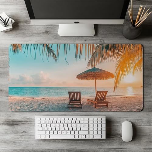 Tapis de souris grand format protégeant le bureau avec bords cousus G-11122