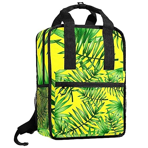 Sac à dos pour garçons multicolore jaune 35.5x26x12 cm pour l'école