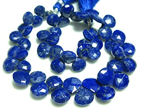 Pierre précieuse lapis-lazuli AA briolette cœur facetté pour joaillerie