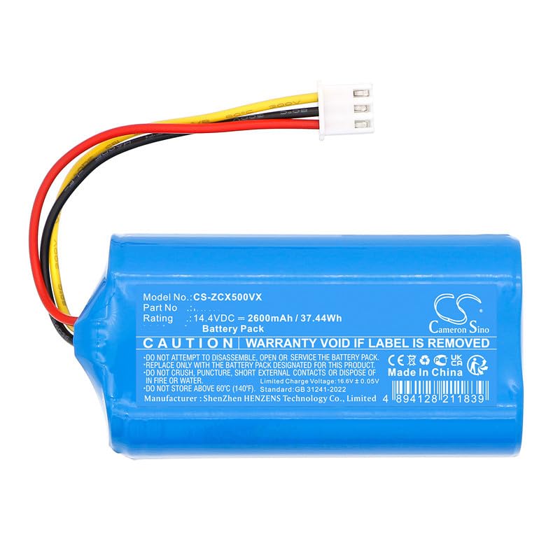 Ersatz Akku für EZIclean Aqua Connect S200, Connect S200, S250, X500, X550, X600, X650, X500EZIC060175 2600mAh / 37.44Wh