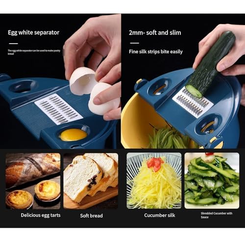 Cortador y rallador multifuncional para cocina miniatura 7