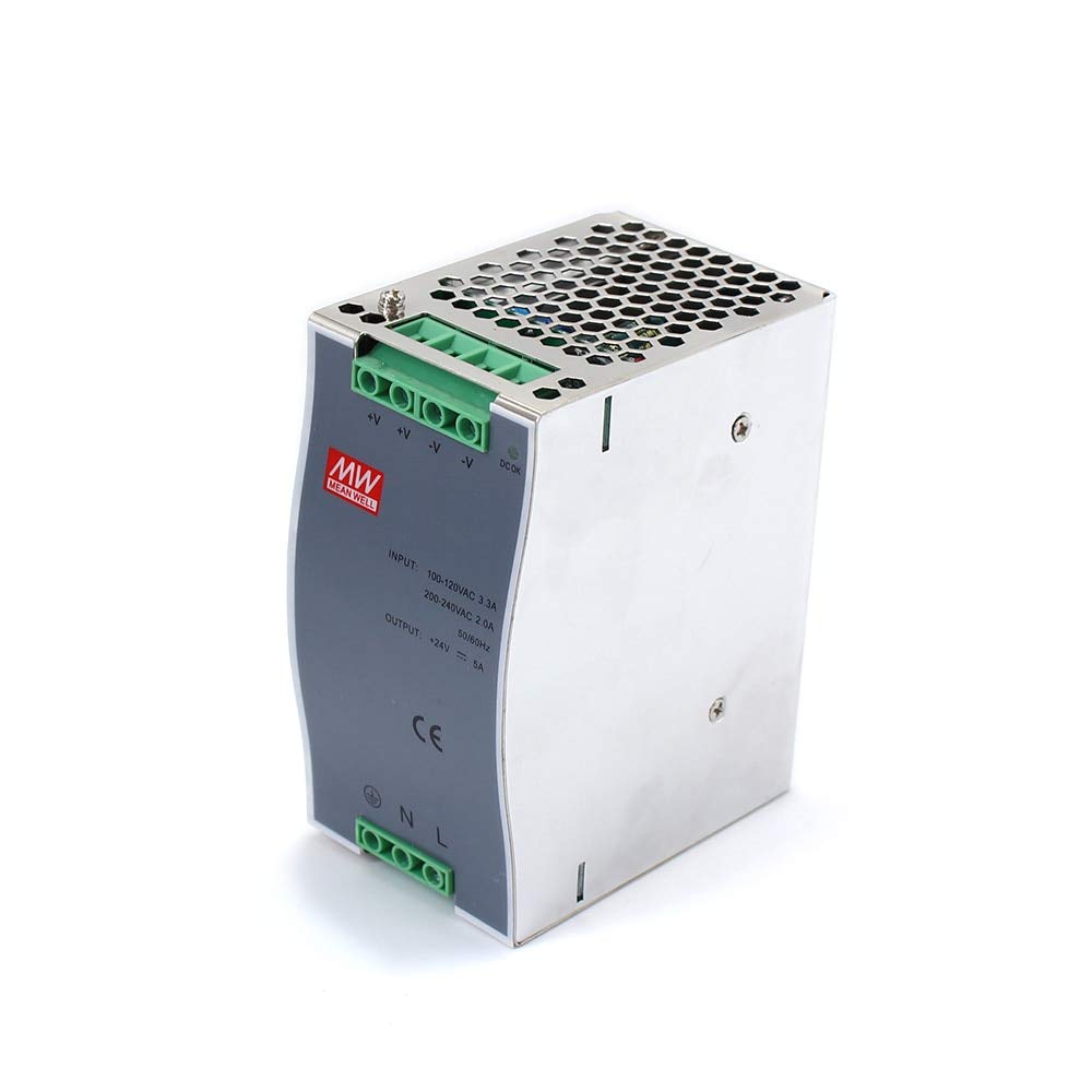 Utini AC 110v 220v Transformer to DC 15v DR120 Din Rail Power Supply