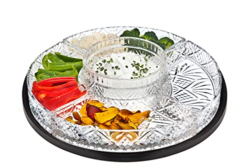 Godinger-Dublin-Crystal-Lazy-Susan Godinger Dublin Crystal Lazy Susan - Image 1