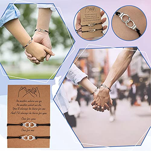 Paper Clip Earrings For Women Silver Rhinestone Necklaces For Women Bn0155-08E Handmade Friendship Pairing Bracelet Best Friend Couple Family Teenage Sisters Womens Gold Jewelry Set (Silver, One Size) #TOP1