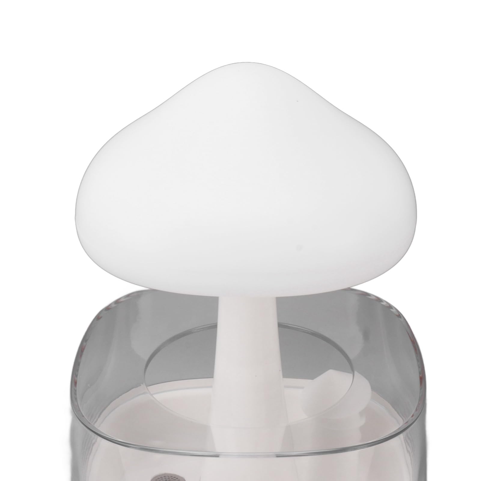 Focket Umidificatore a Nuvola di Pioggia, Finitura con Venature del Legno Umidificatore a Funghi con Illuminazione a LED a 7 Colori, Lampada a Pioggia con Diffusore di Olio Essenziale Alimentato