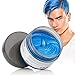 MOFAJANG Unisex Hair Wax Color Dye Styling Cream Mud, Natural Hairstyle Pomade, Washable Temporary,Party Cosplay (Blue)