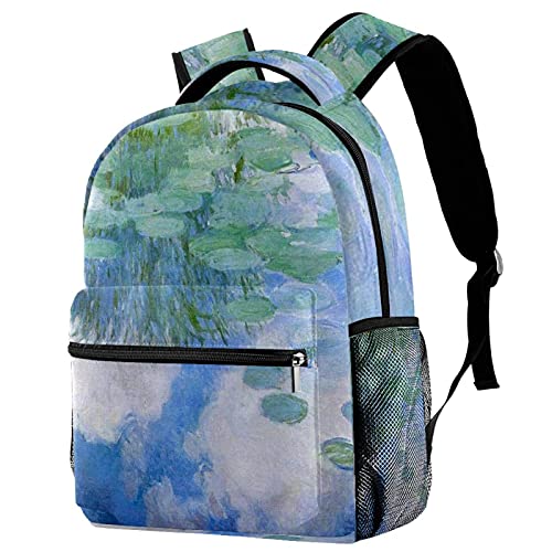 Sac à dos voyage aquarelle avec porte-bouteille ergonomique pour l'école