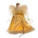 Kurt Adler UL 10-Light Angel Treetop Figurine, 10-Inch, Ivory and Gold
