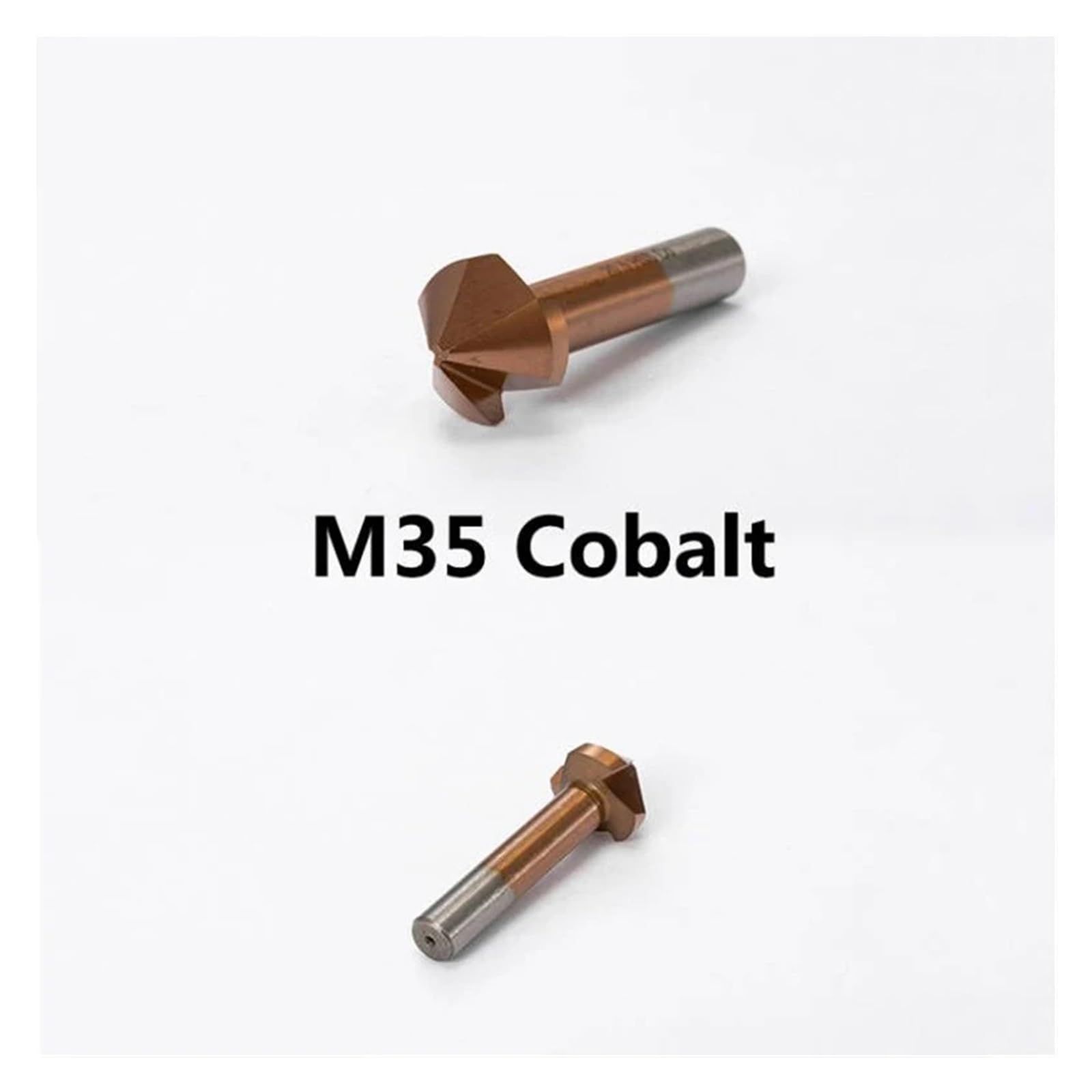 Fraise à Chanfreiner Carbure Fraise en Cobalt M35, 3 cannelures, chanfrein à 90 degrés, alésage d'ébavurage for le travail des métaux en acier inoxydable(25mm)