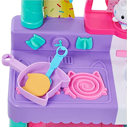 Image of Gabby's Dollhouse Cakey Kitchen Playset with Accessories and Play Food