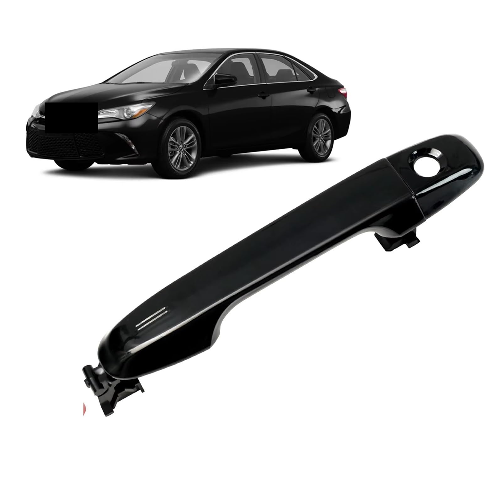 Ksjosji Black Interior Door Grab Handle Car Front Left Driver Side Exterior Door Handle For Toyota For Camry 2012-2017 6921106090 6921706370C0 Interior Door Handle Replacement(Black)