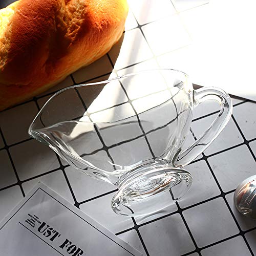 Yesland Y-GRAVYSAUCEBOAT-12OZ-2P 2 Pack 11 Oz Saucy Glass Gravy Dish With Handle, Clear Gravy Sauce Boat thumb #4