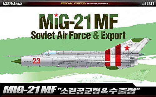 Academy 1/48 MiG-21MF Soviet Air Force & Export Plastic Model Kit #12311 by K-Crew