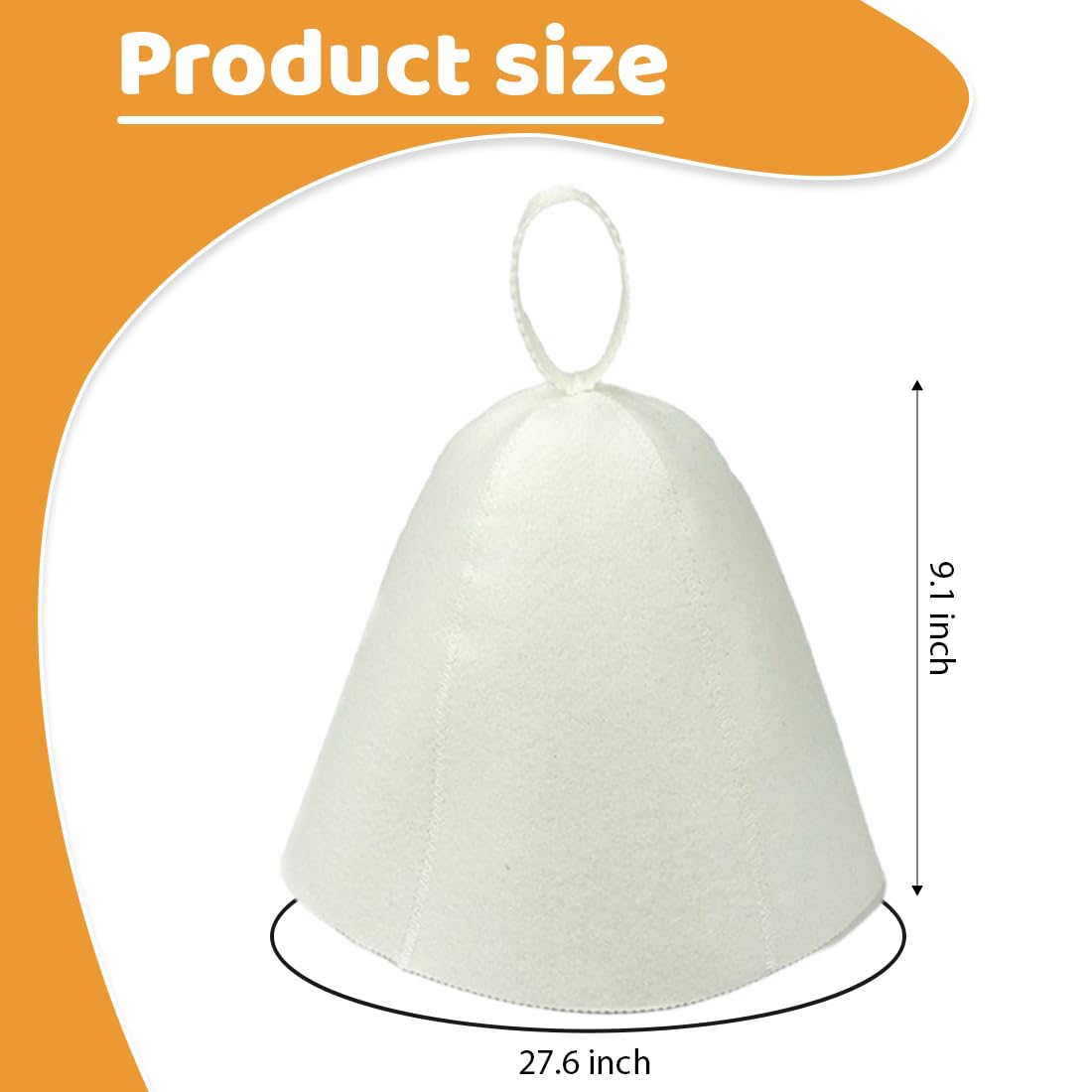 Chapeau Sauna en Feutre 3 Pièces, Bonnet Sauna 2 Pièces, Anti-Chaleur Casquette de Bain Vapeur pour Homme Femme (Gris, Noir, Blanc)