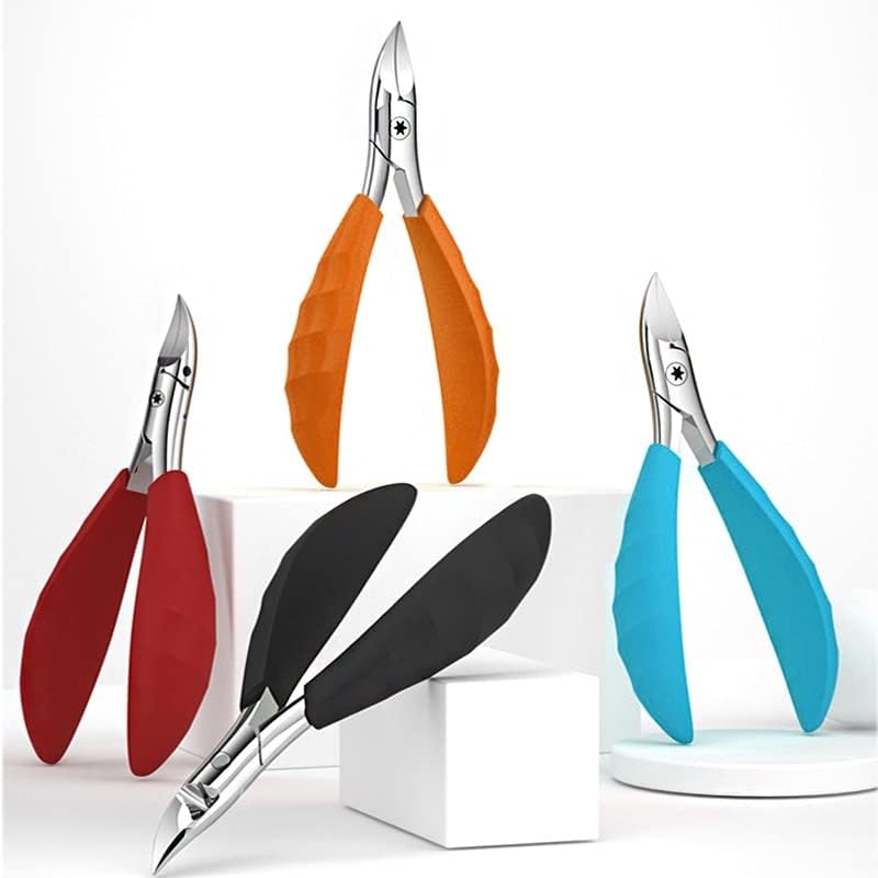 New Paronychia Improved Stainless Steel Nail Clippers Trimmer Ingrown Pedicure Care Professional Toenail Cutter Nipper Tool (Color : Balck)