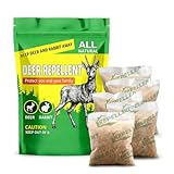 LAQDECDV Deer Repellent Pouches, Rabbit Repellent Outdoor-5P