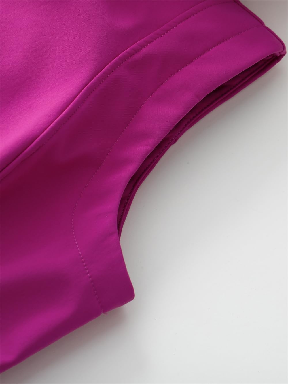 KVE Women's Hooded Softshell Vest Fleece Lined Windproof Zip Up Sleeveless Jacket Lightweight Coat for Running - Image 7