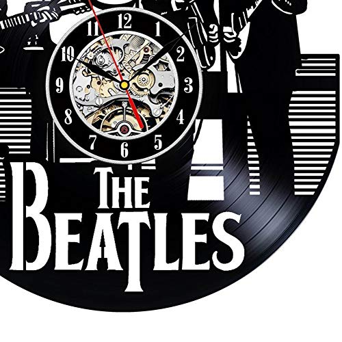 Horloge Murale en Disque en Vinyle, Les Beatles, Une Horloge Murale silencieuse créative, adaptée aux Amis Qui Aiment… - Les Beatles, Paul McCartney, John Lennon, RIngo Starr, George Harrison Horloge Murale en Disque en Vinyle, Les Beatles, Une Horloge Murale silencieuse créative, adaptée aux Amis Qui Aiment… – Image 3