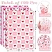 NinkyNonk 100 Sheets Multicolour Heart Tissue Paper, 20 x 14in 5 Styles Heart Gift Wrapping Paper for Birthday Wedding Valentine‘s Day Party Decor Art Craft (A)