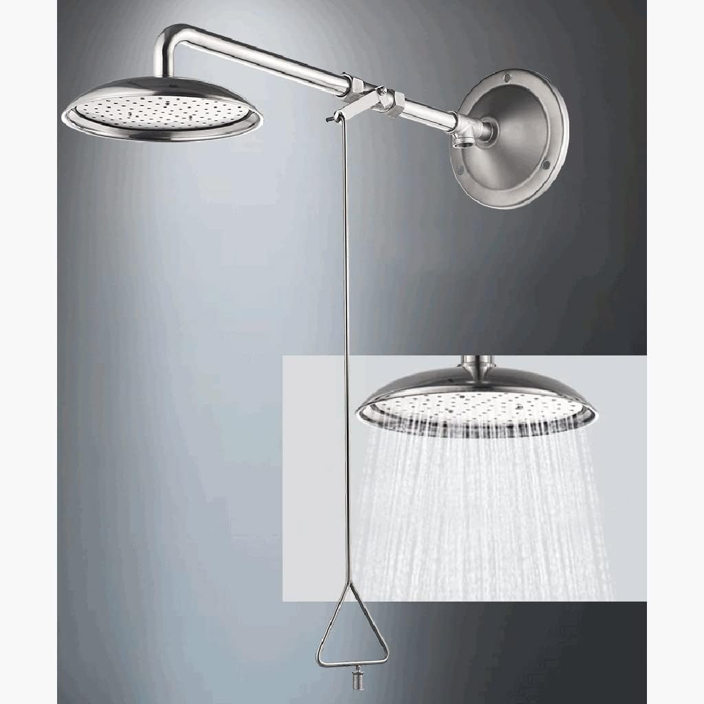 Wall Mounted Eyewash Shower Station, Eye Wash Shower System, Security Shower Washing Device for Laboratory and Factory