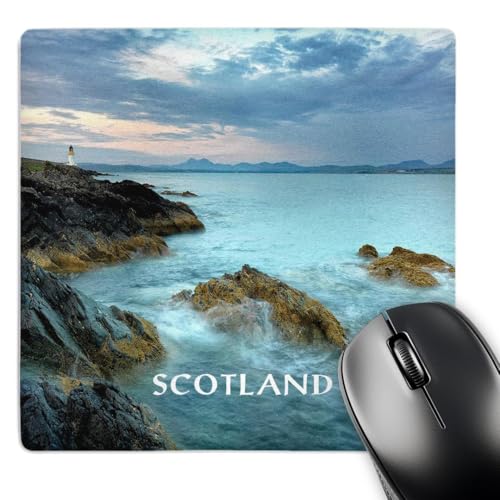 3Drose 8 X 8 X 0.25 Inches Mouse Pad Lighthouse on the Lochs of Scotland (mp_80706_1)